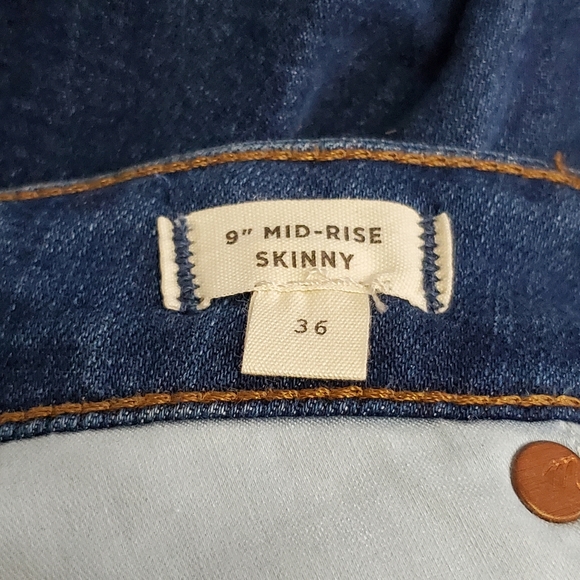 Madewell NWT 9" mid rise button fly skinny jeans size 36 - Picture 6 of 8